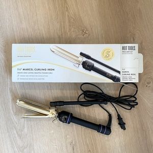 Hot Tools Pro Artist 1 1/4” Marcel Curling Iron 24K Gold Collection